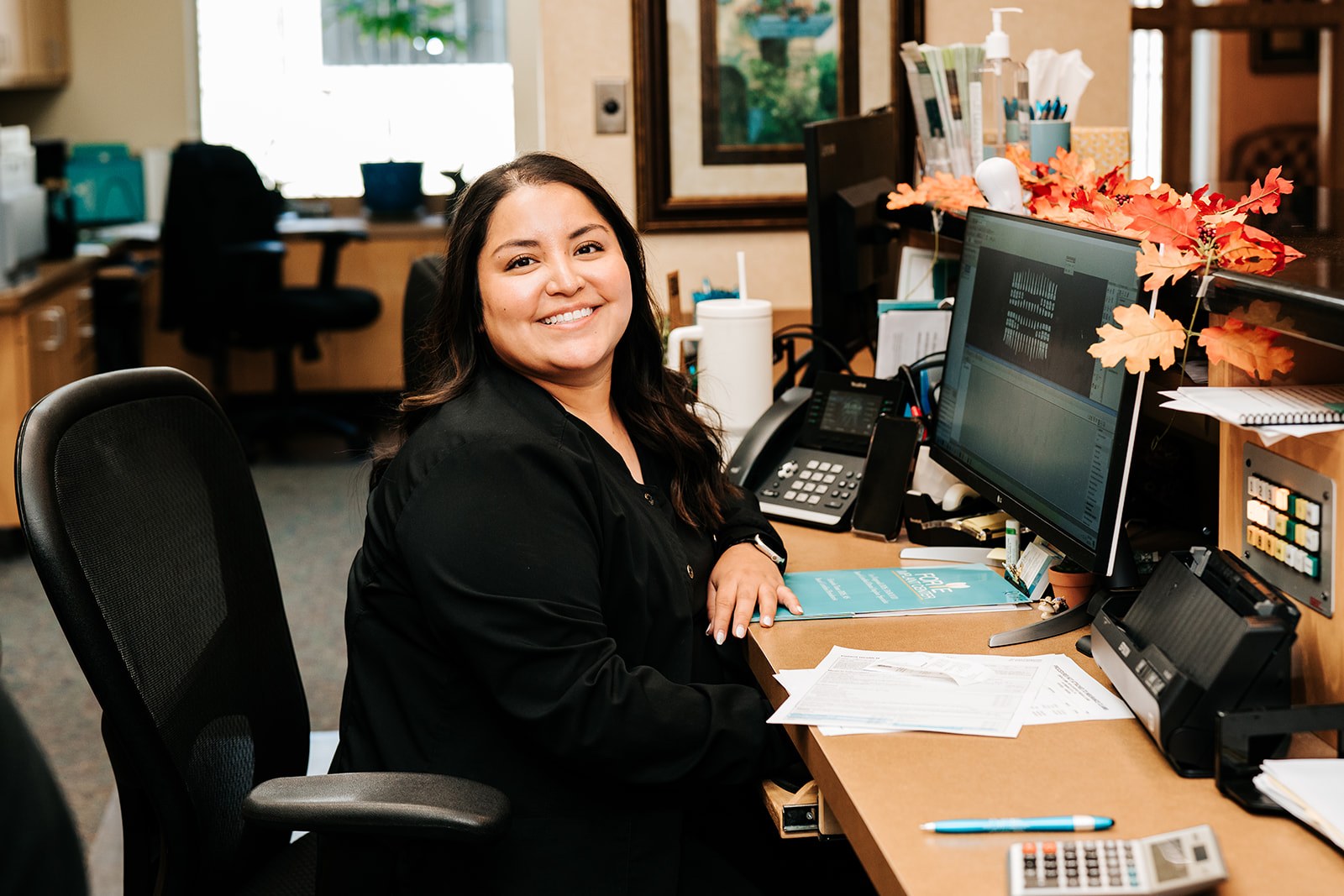 The front desk at Forte Implant Center
