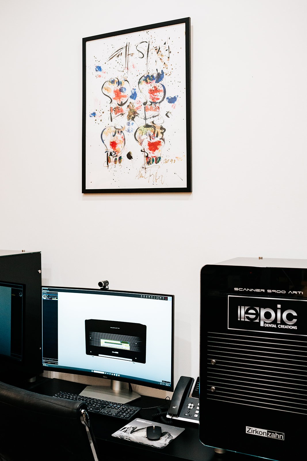 The in-house dental lab at Forte Implant Center